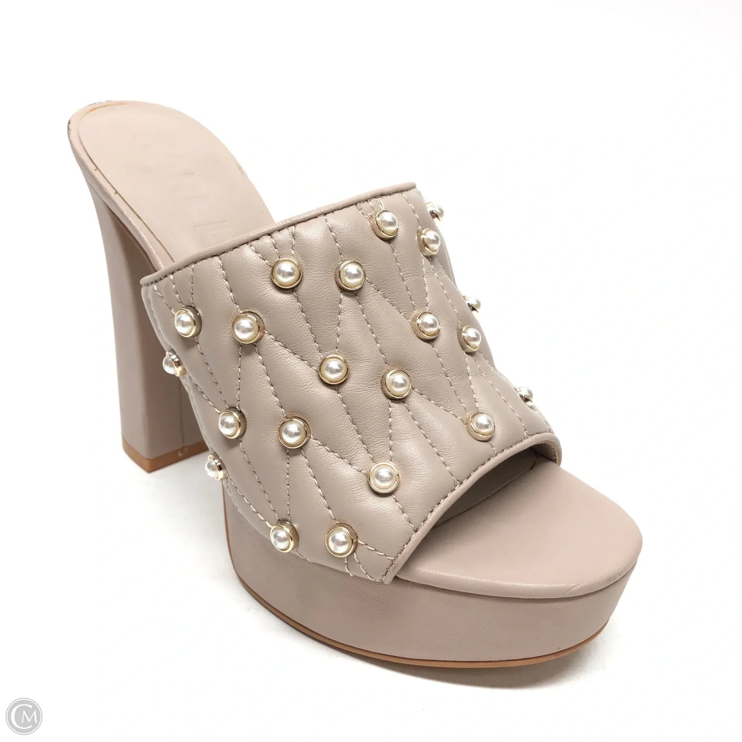 Sandals Designer By Karl Lagerfeld In Beige, Size: 6