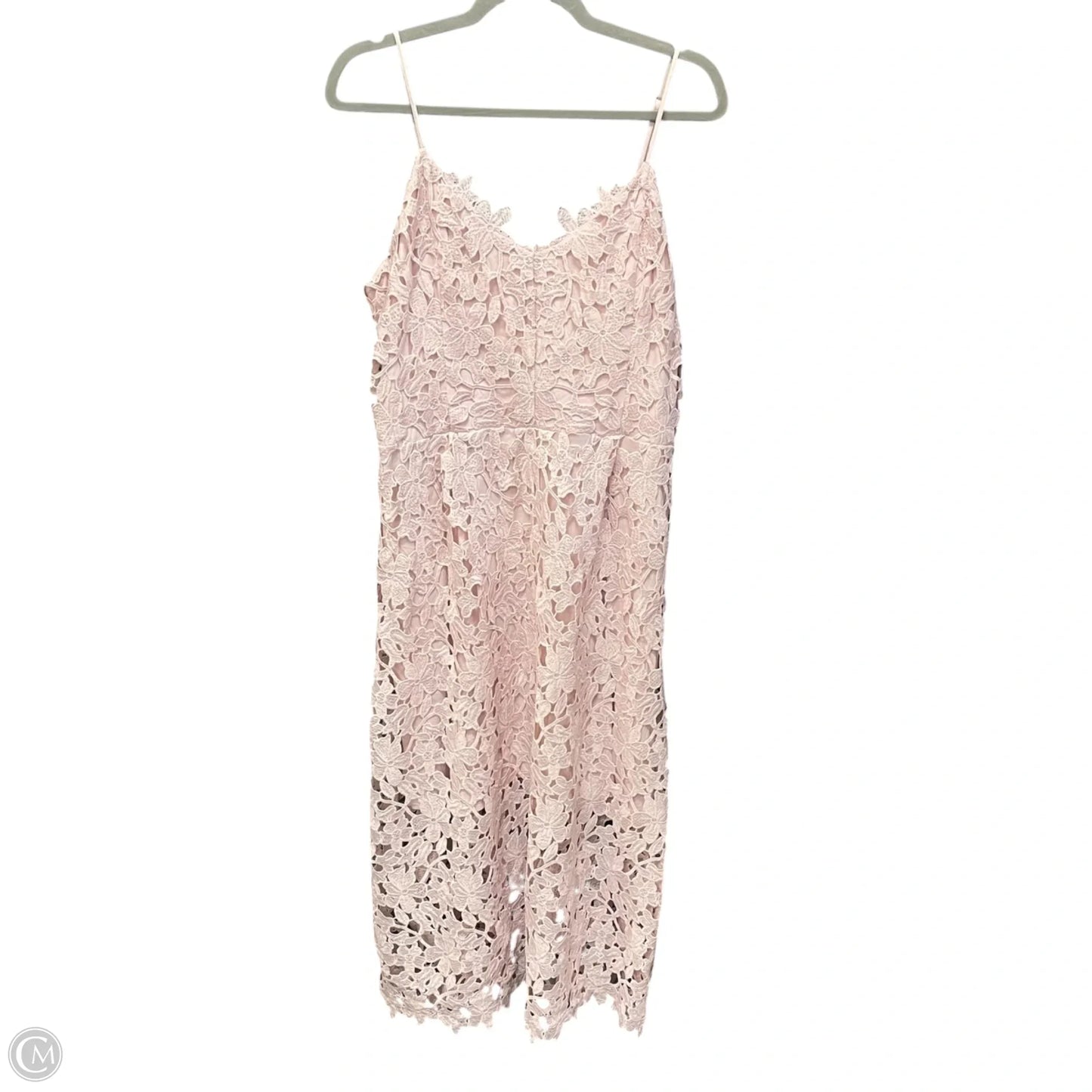 Dress Casual Midi By Express In Pink, Size: Xl
