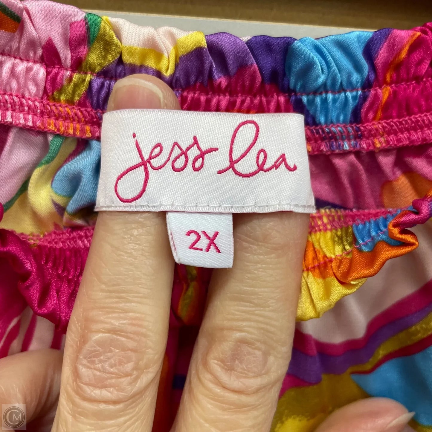 Blouse Long Sleeve By Jess Lea In Pink, Size: 2x