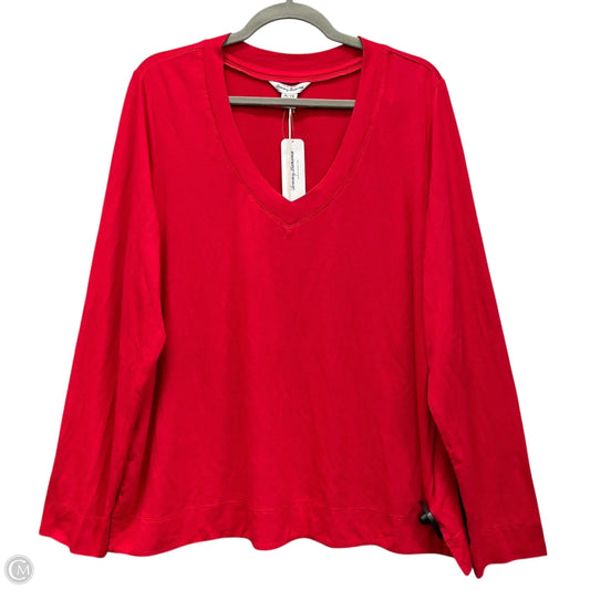 Top Long Sleeve Basic By Tommy Bahama In Red, Size: Xl