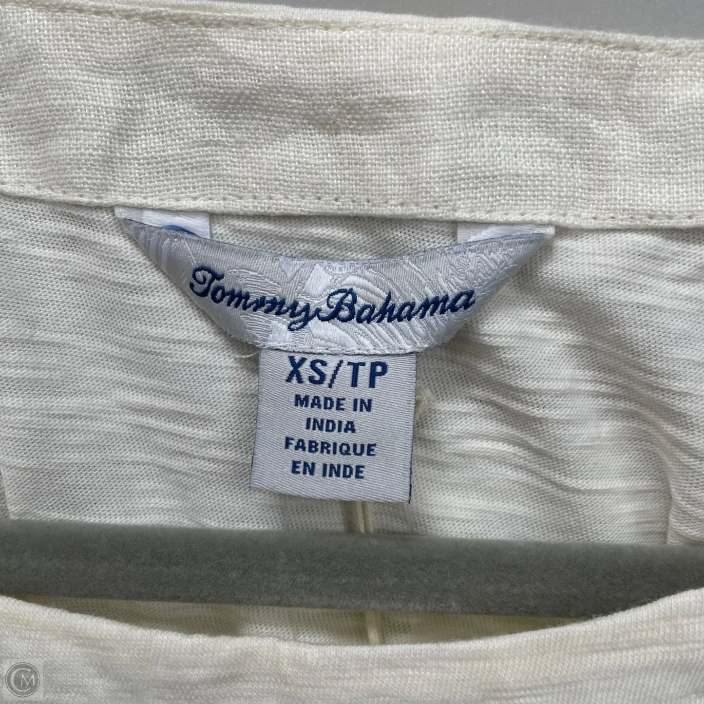 Top 3/4 Sleeve Basic By Tommy Bahama In Beige, Size: Xs