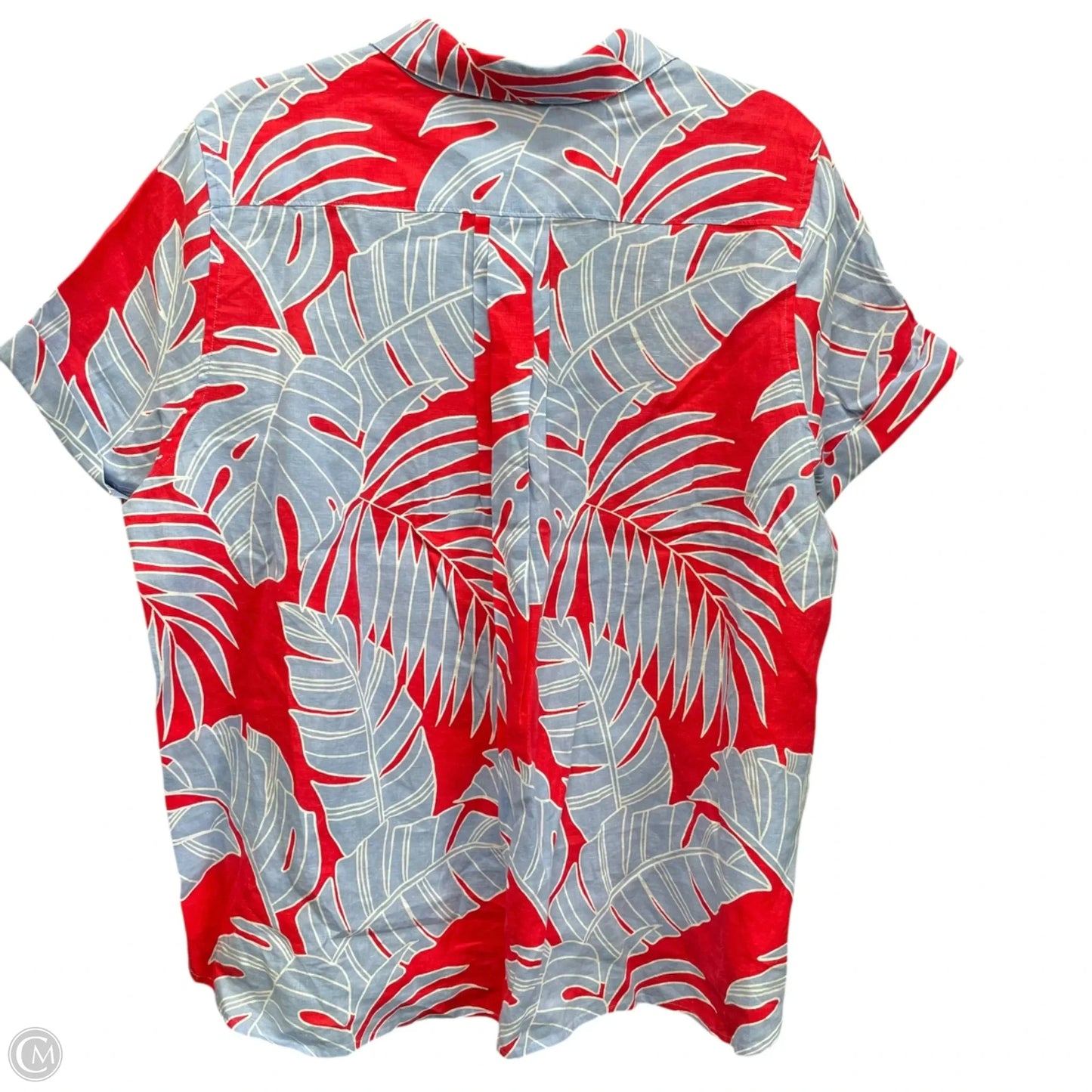 Top Short Sleeve By Tommy Bahama In Blue & Red, Size: L