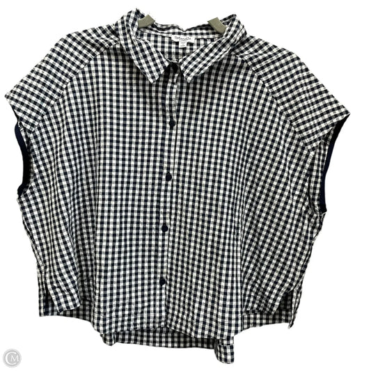 Top Short Sleeve By Splendid In Black & White, Size: Xs