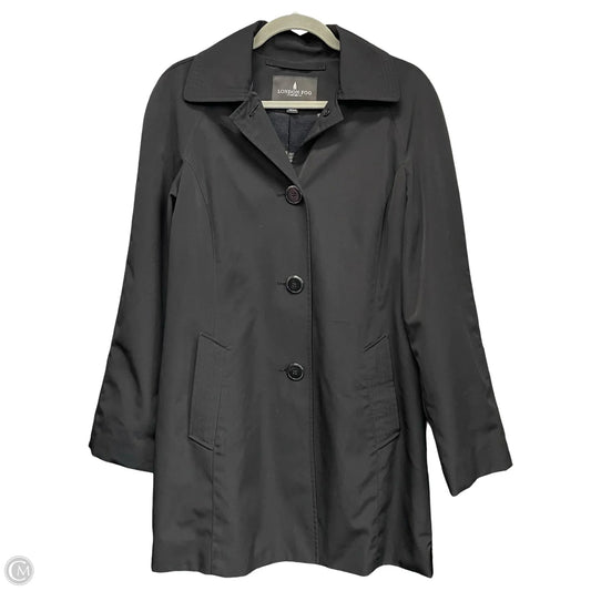 Coat Trench Coat By London Fog In Black, Size: S