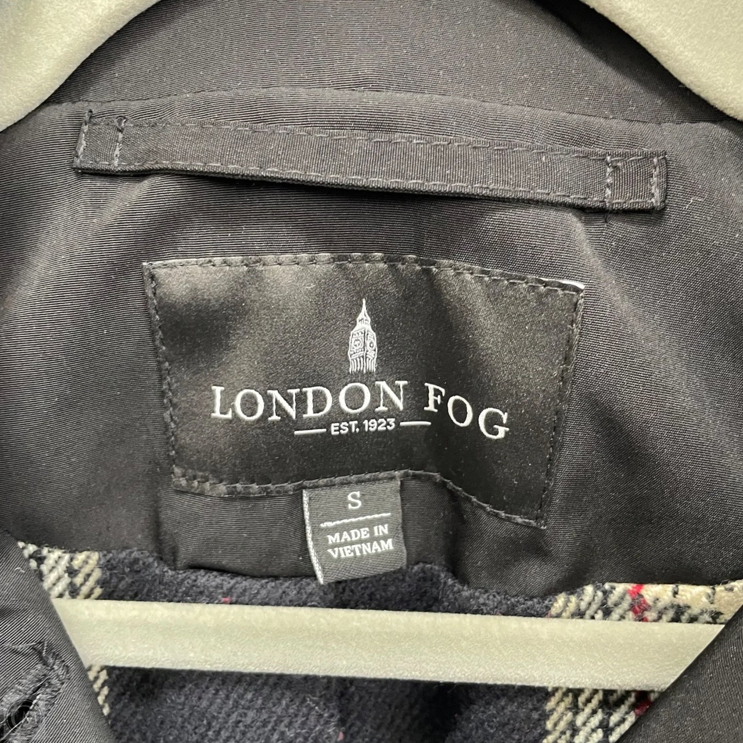 Coat Trench Coat By London Fog In Black, Size: S