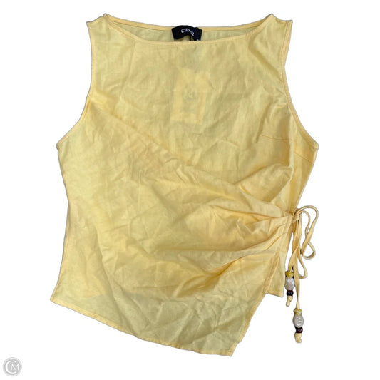 Top Sleeveless By Cider In Yellow, Size: Xl