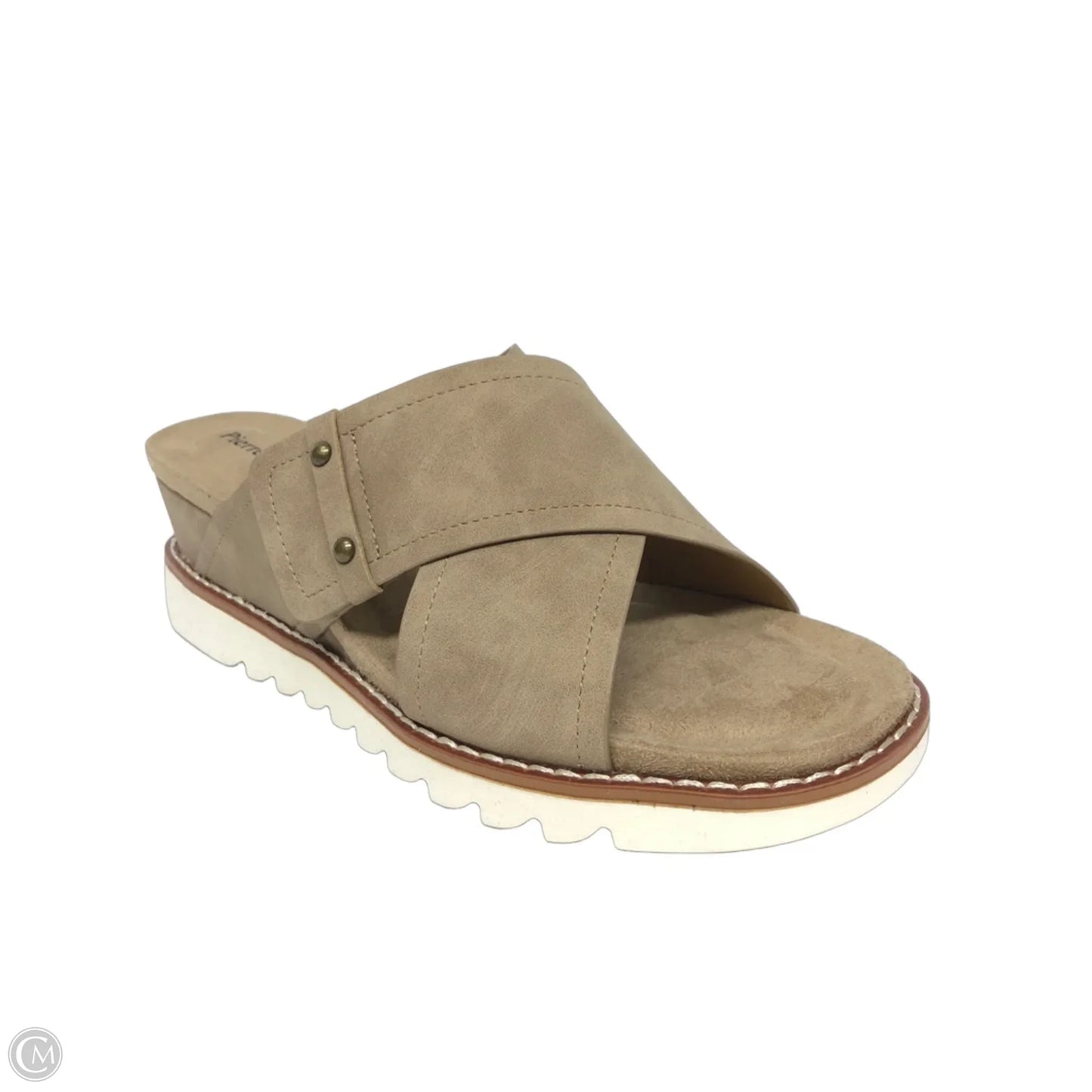 Sandals Heels Platform By Pierre Dumas In Brown, Size: 10