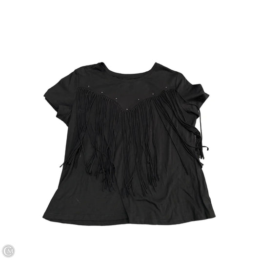 Top Short Sleeve By Idyllwind In Black, Size: Xl