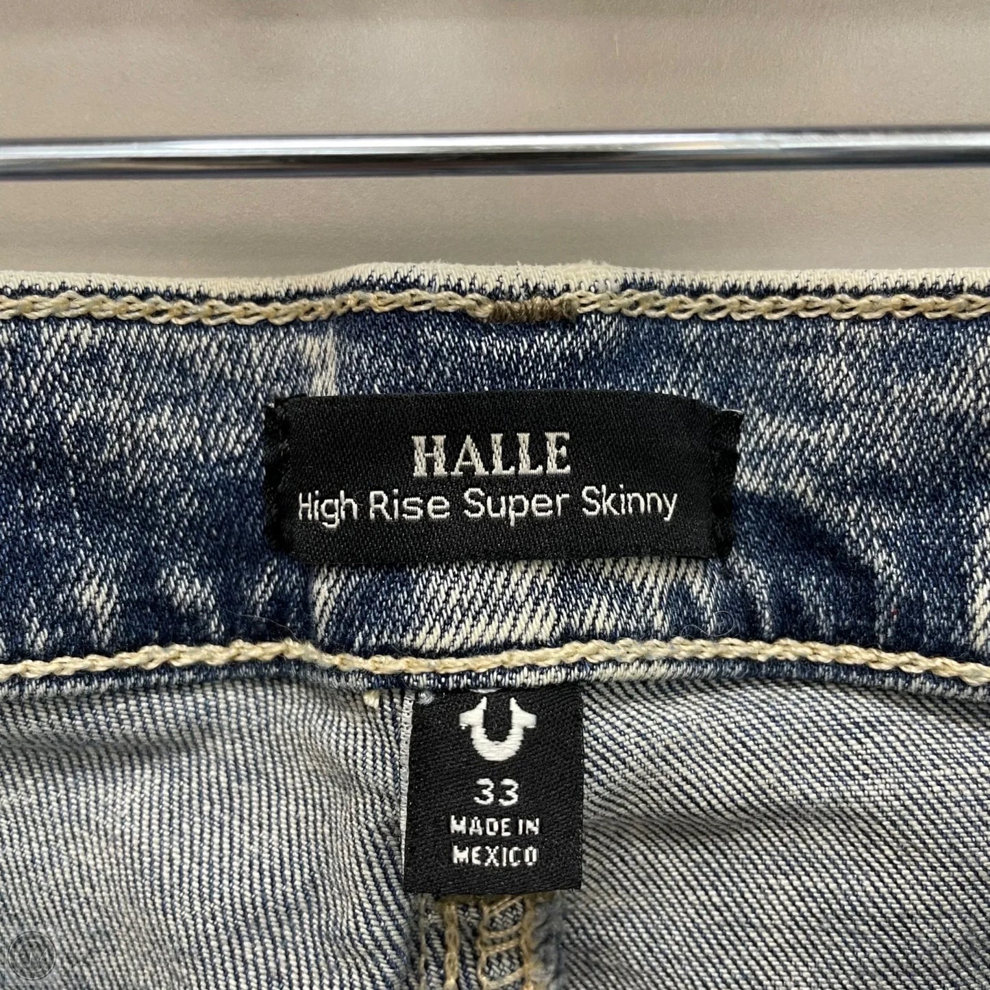 Jeans Skinny By True Religion In Blue Denim, Size: 16