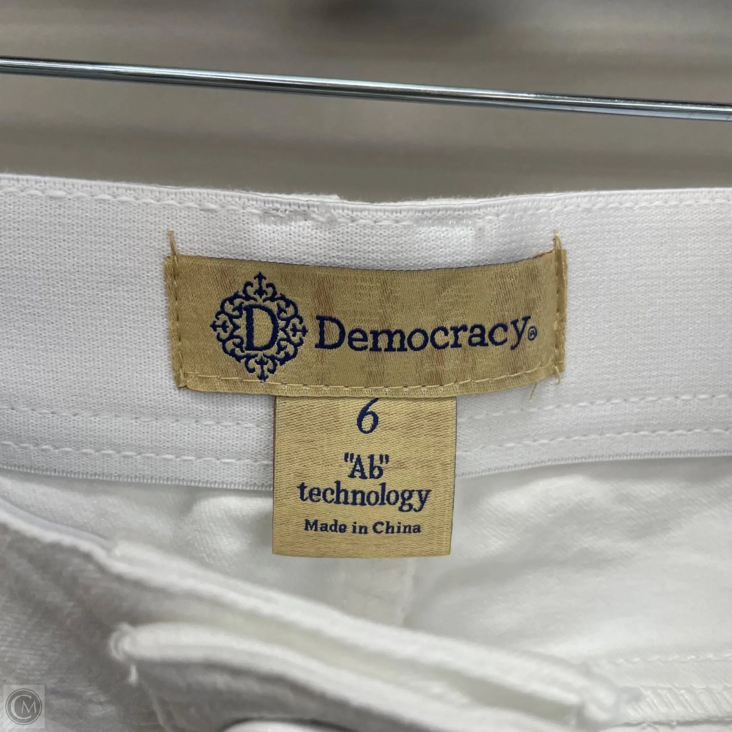 Jeans Straight By Democracy In White, Size: 6