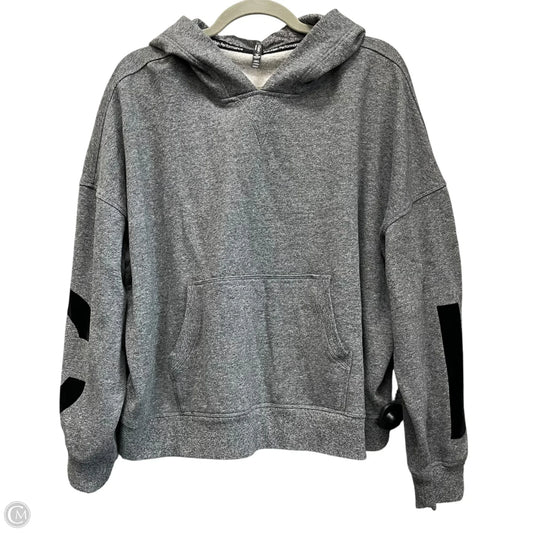 Sweatshirt Hoodie By Calvin Klein Performance In Grey, Size: Xxl