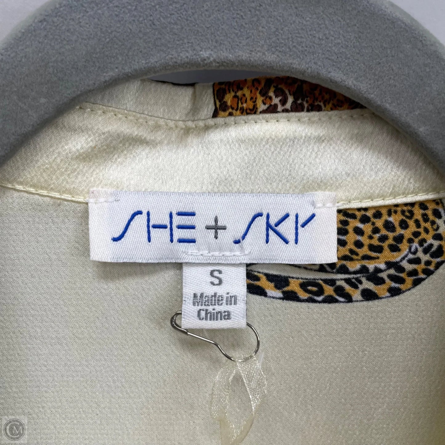 Top Long Sleeve By She + Sky In Leopard Print, Size: S