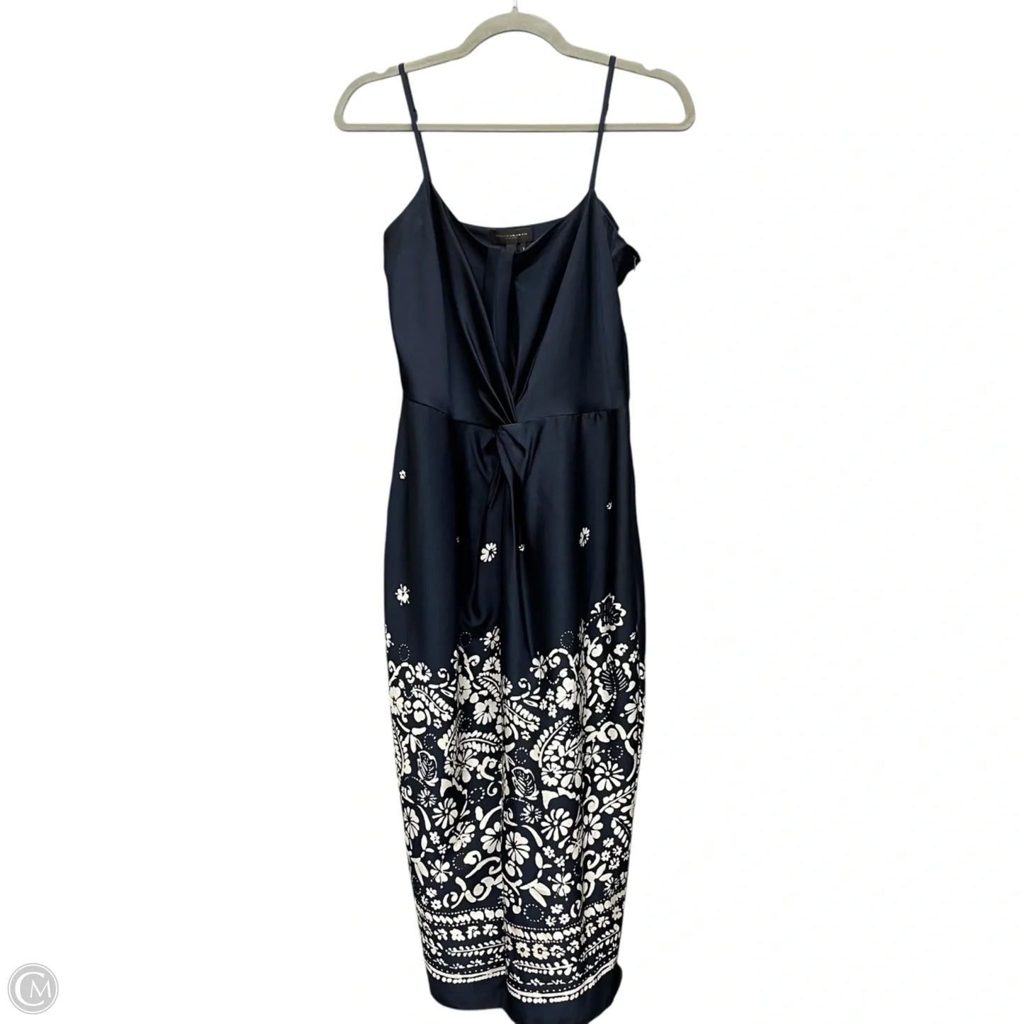 Dress Casual Short By Donna Karan In Blue & White, Size: 6