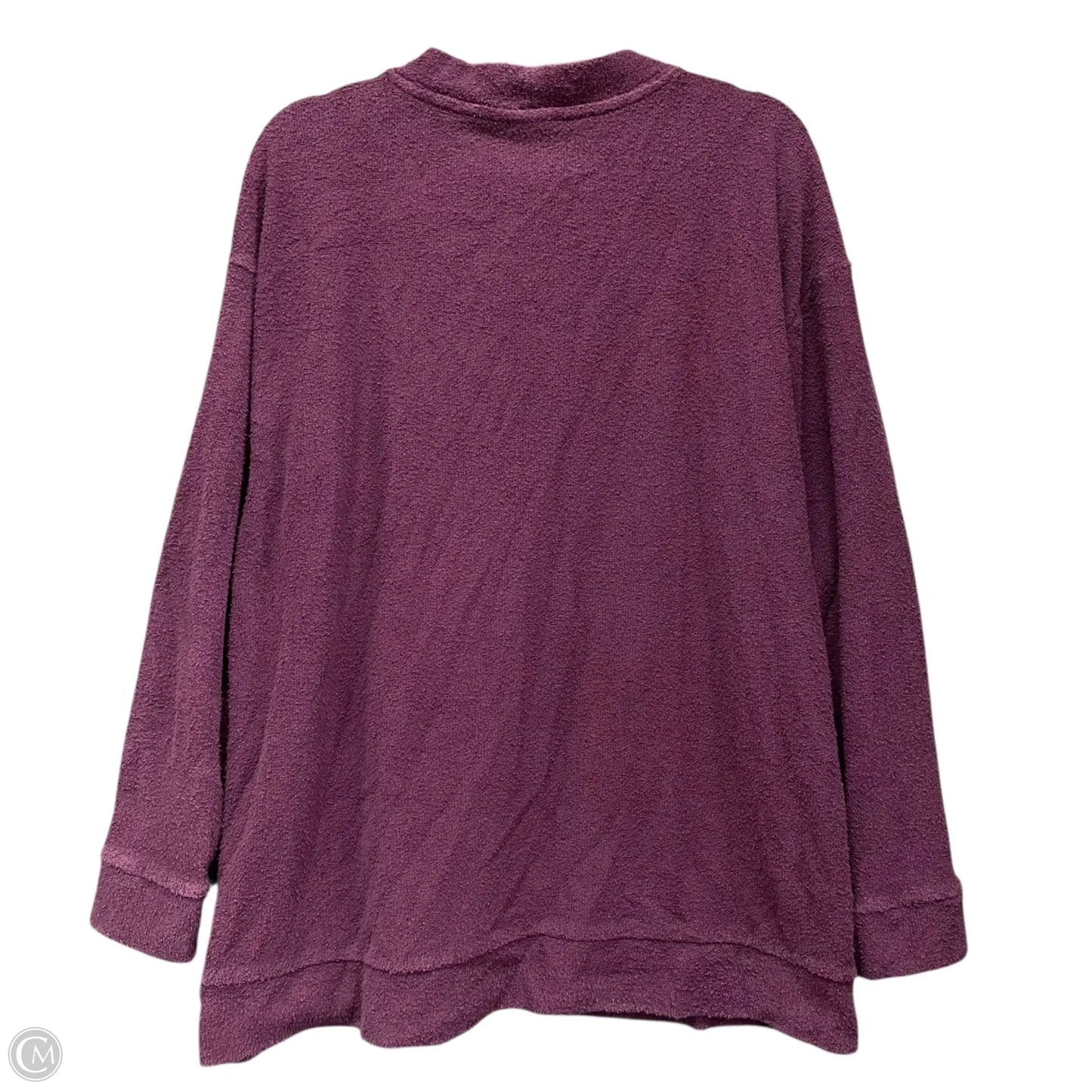 Sweatshirt Crewneck By Pink In Purple, Size: L