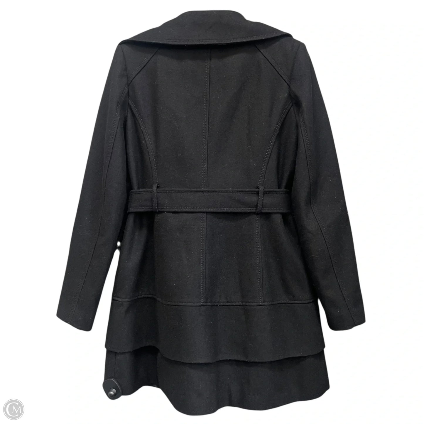 Coat Wool By Guess In Black, Size: M