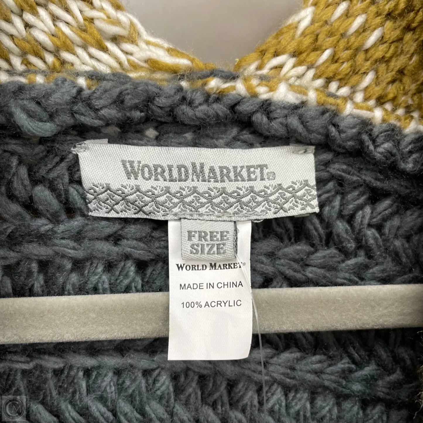 Shawl By World Market In Blue & Grey, Size: Osfm
