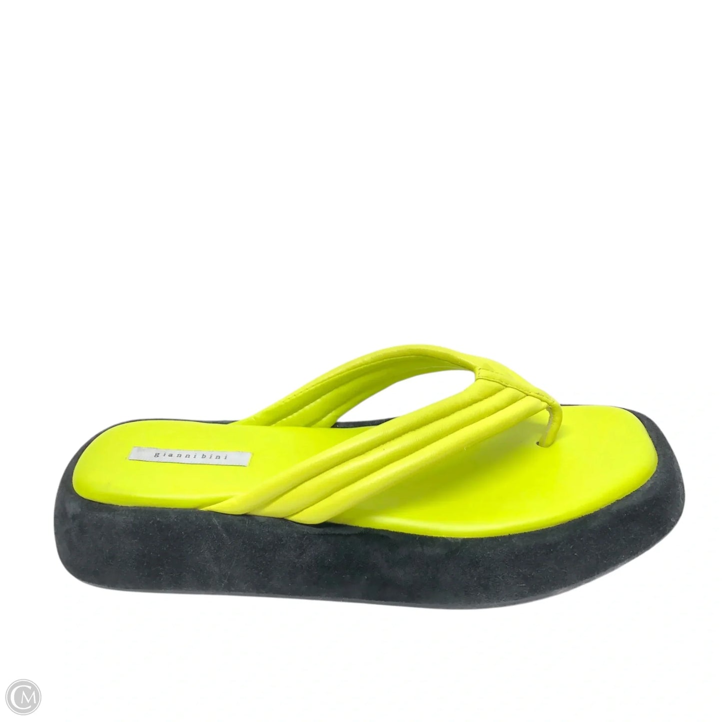 Sandals Flats By Gianni Bini In Chartreuse, Size: 10