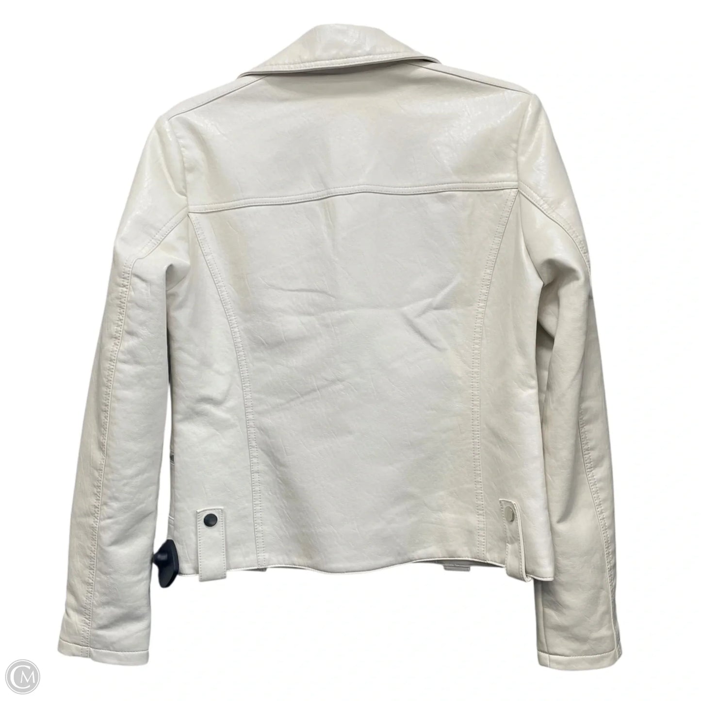 Jacket Moto By Top Shop In Cream, Size: 6