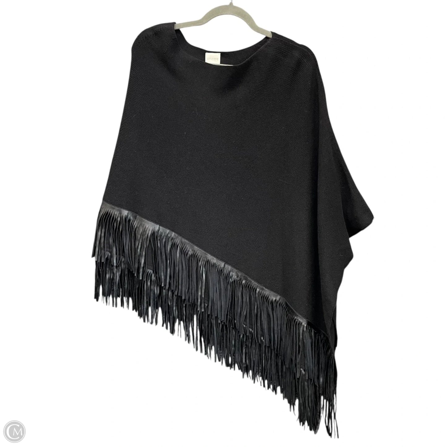 Poncho By Chicos In Black, Size: Osfm