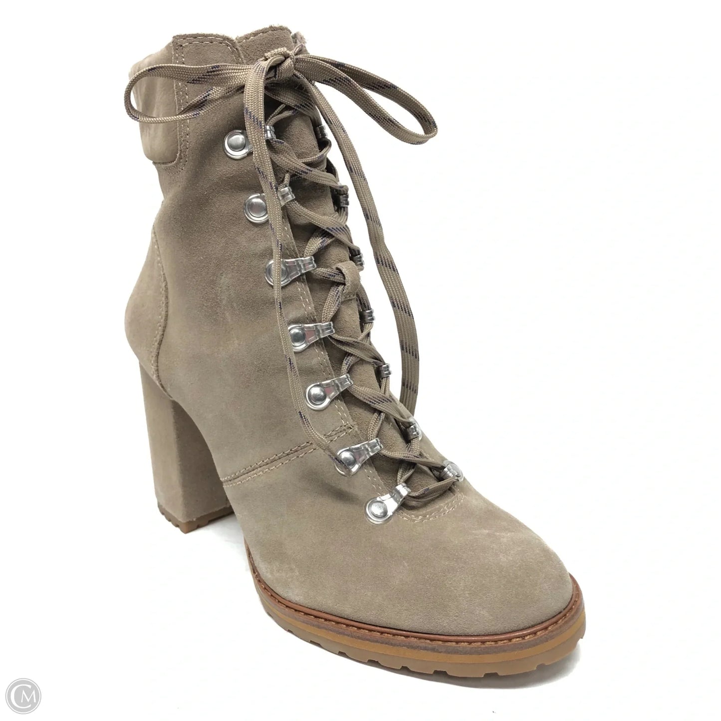 Boots Ankle Heels By Gianni Bini In Taupe, Size: 10