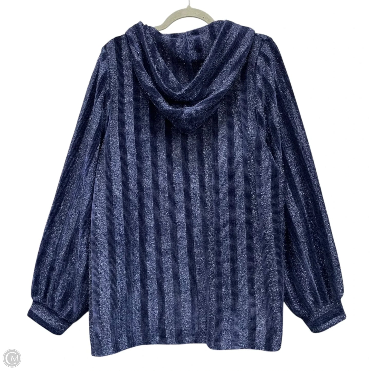 Sweatshirt Hoodie By Lane Bryant In Blue, Size: 1x