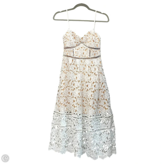 Dress Party Short By Lulus In Cream & White, Size: S