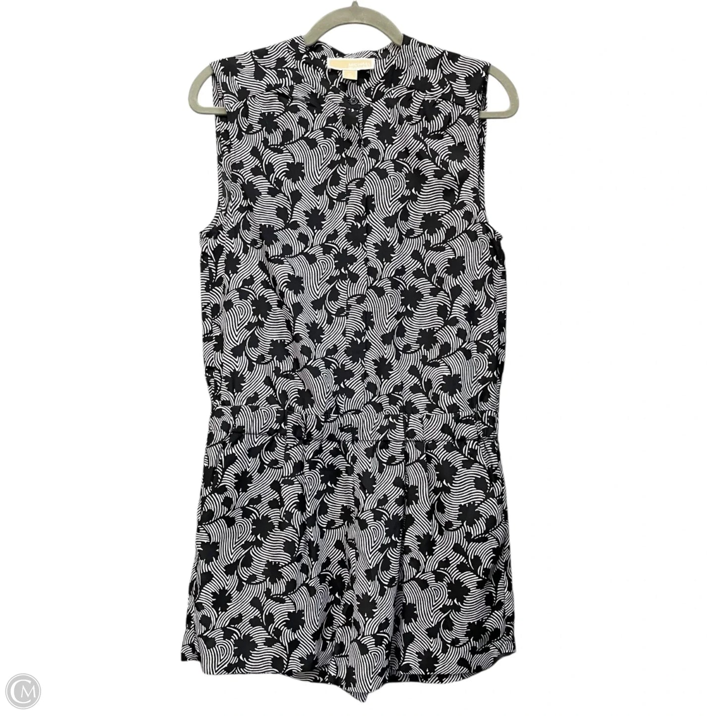 Romper By Michael By Michael Kors In Black & White, Size: M