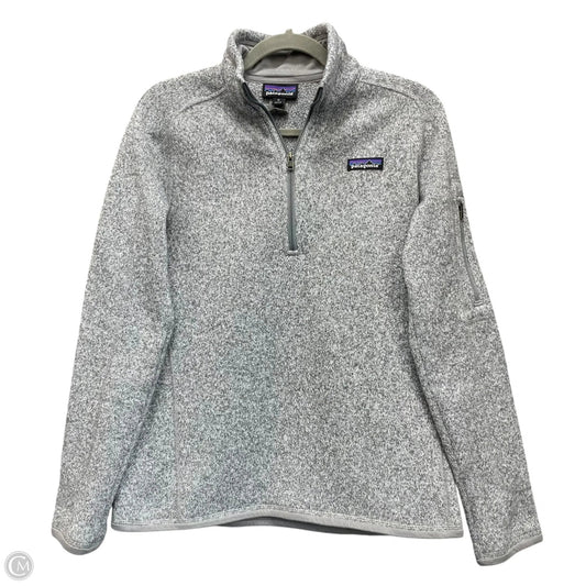 Jacket Fleece By Patagonia In Grey, Size: M