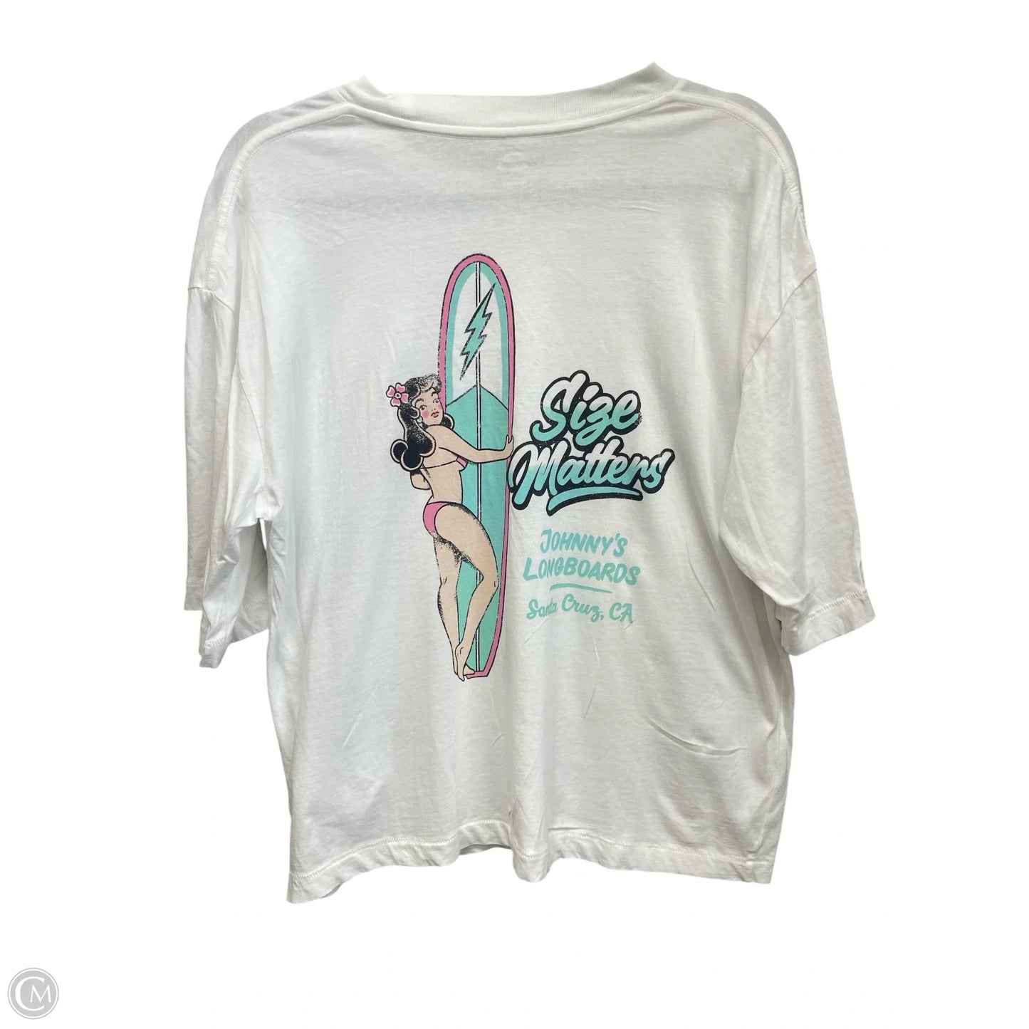 Top Short Sleeve Basic By Urban Outfitters In White, Size: M