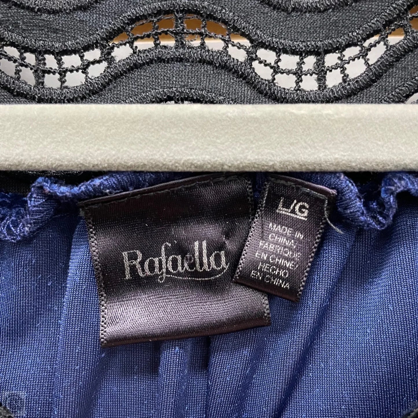 Top 3/4 Sleeve By Rafaella In Blue, Size: L