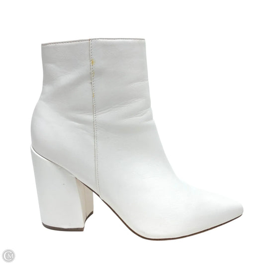Boots Ankle Heels By Madden Girl In White, Size: 7.5
