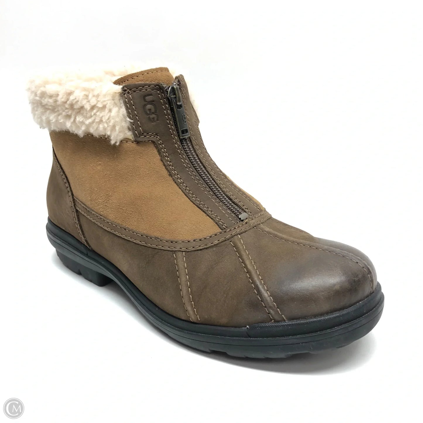 Boots Designer By Ugg In Brown, Size: 9