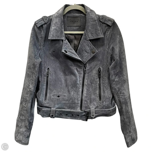 Jacket Moto Leather By Blanknyc In Grey, Size: M