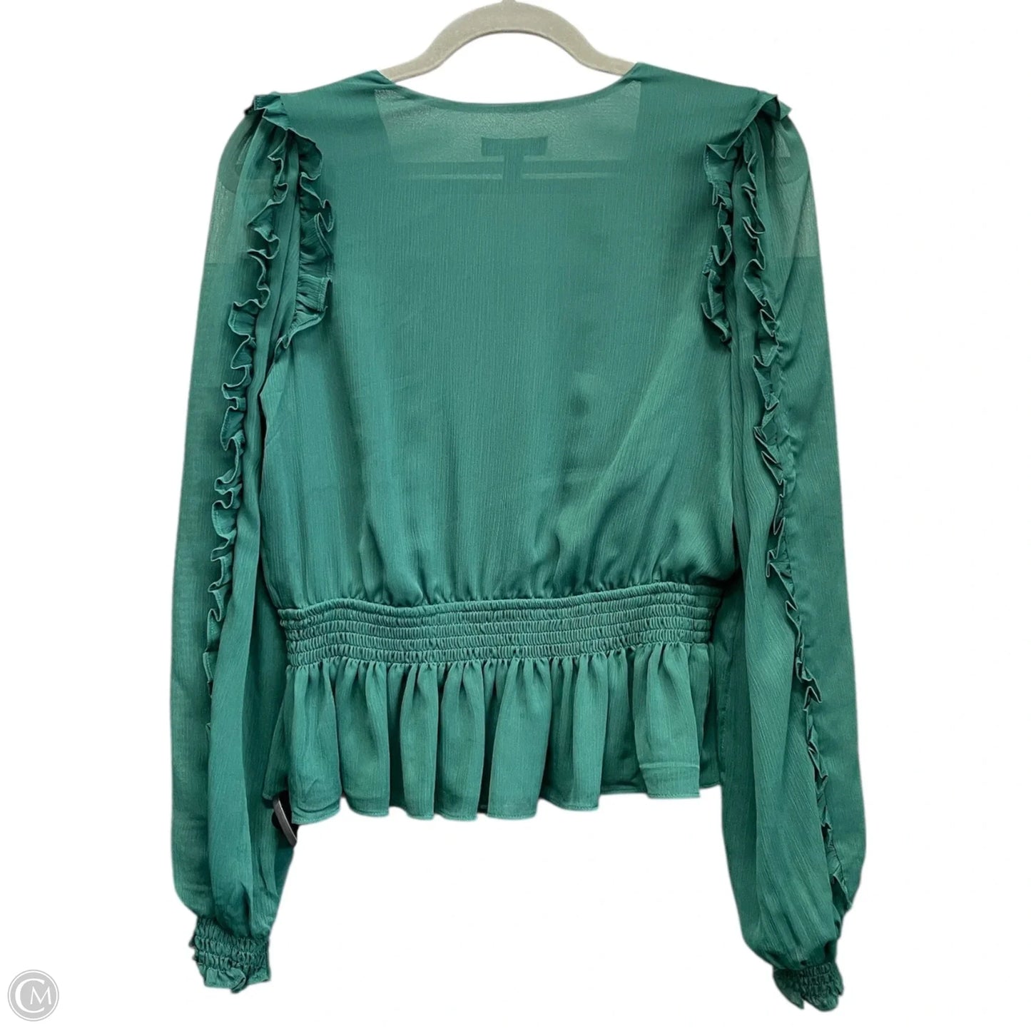 Top Long Sleeve By Express In Green, Size: S