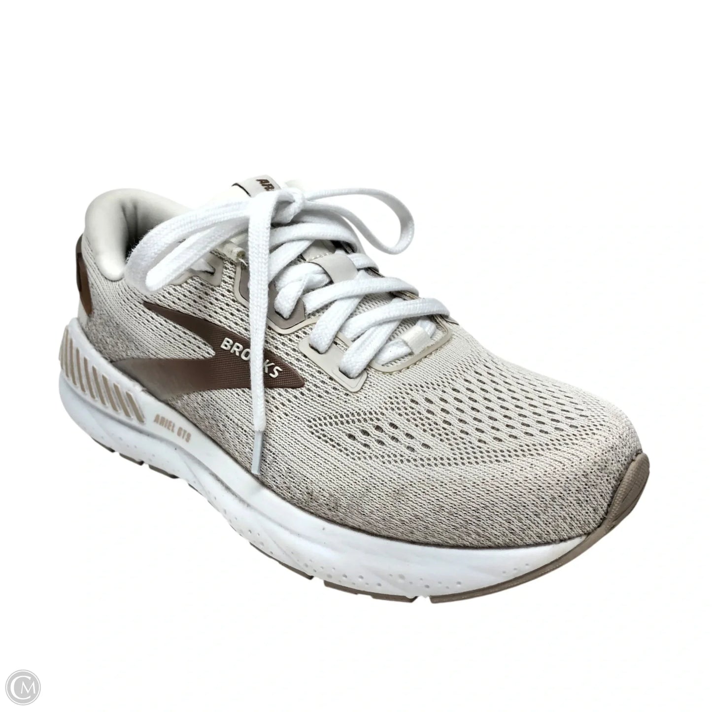 Shoes Athletic By Brooks In Cream, Size: 7