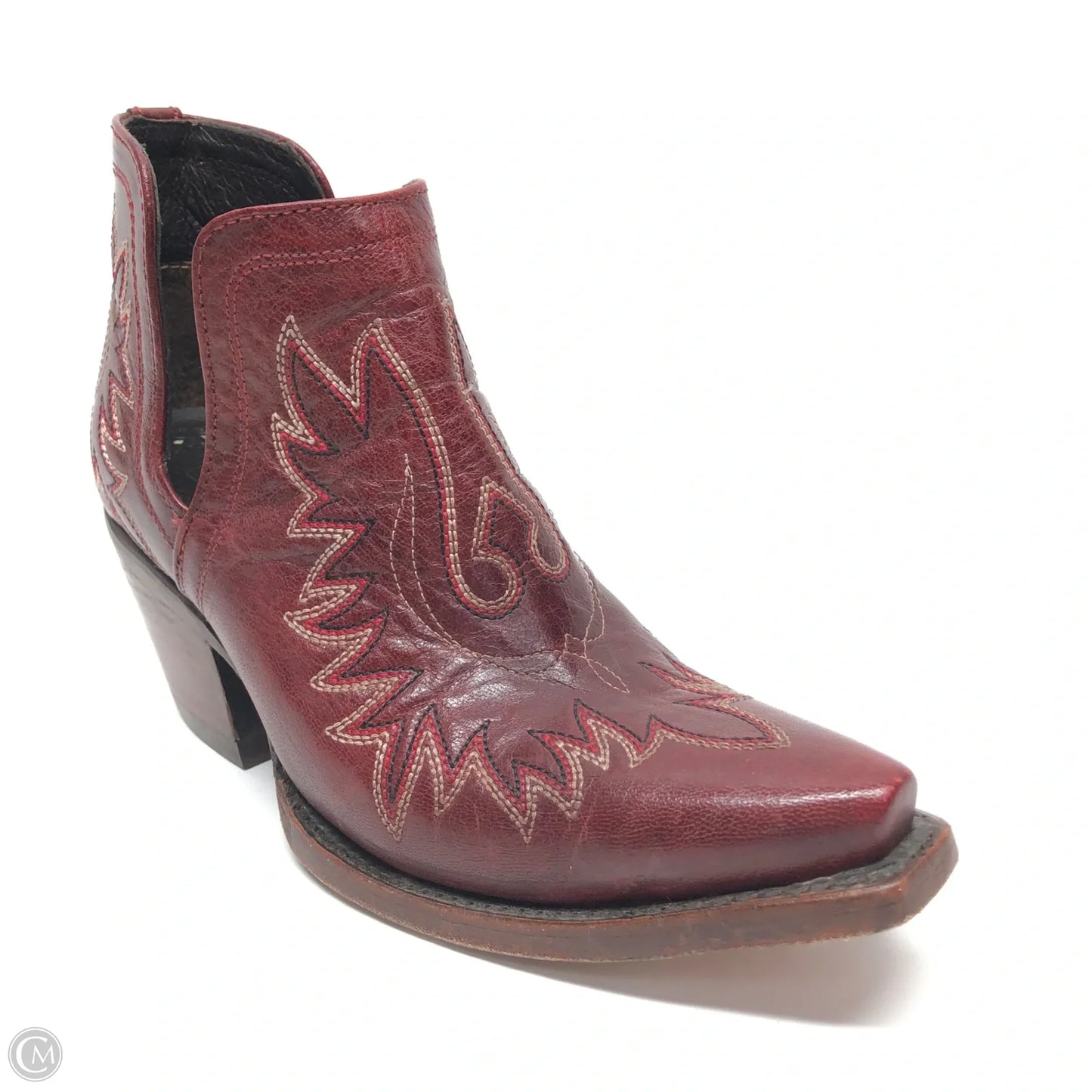 Boots Ankle Heels By Ariat In Red, Size: 6.5