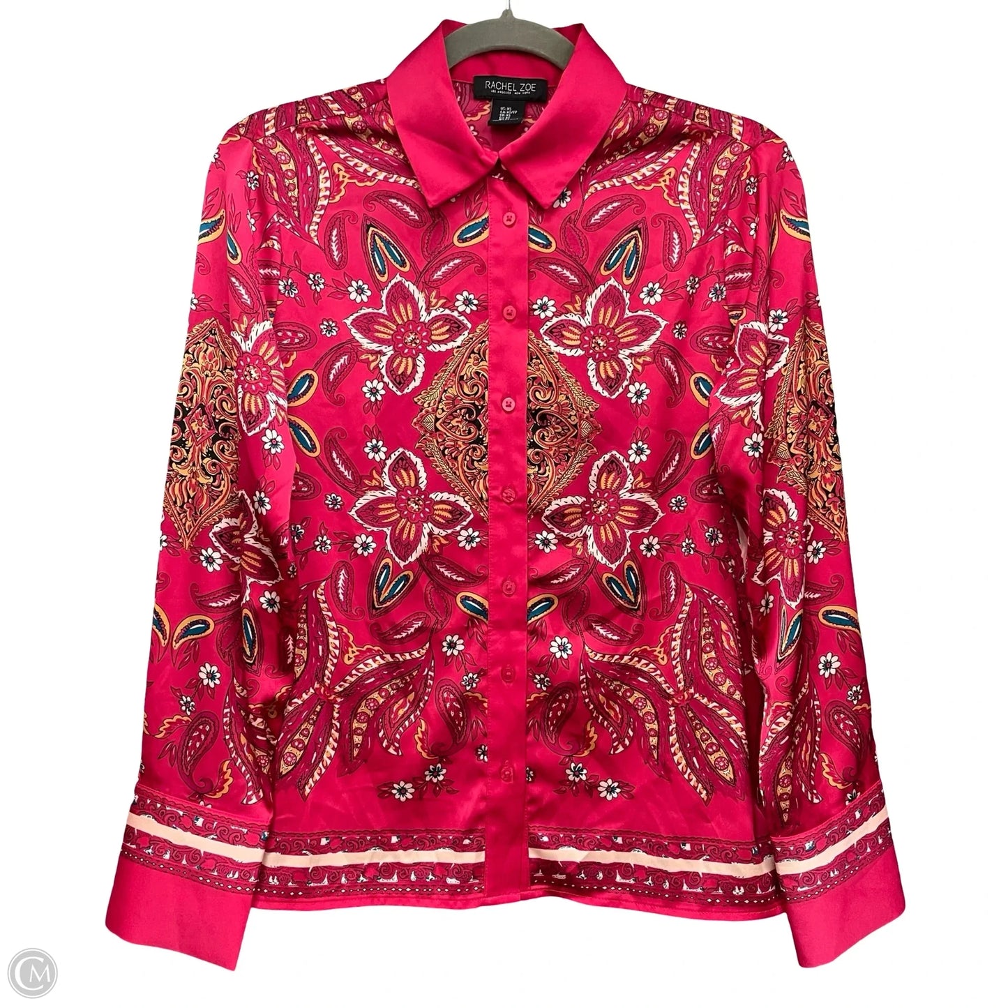 Blouse Long Sleeve By Rachel Zoe In Pink, Size: Xs