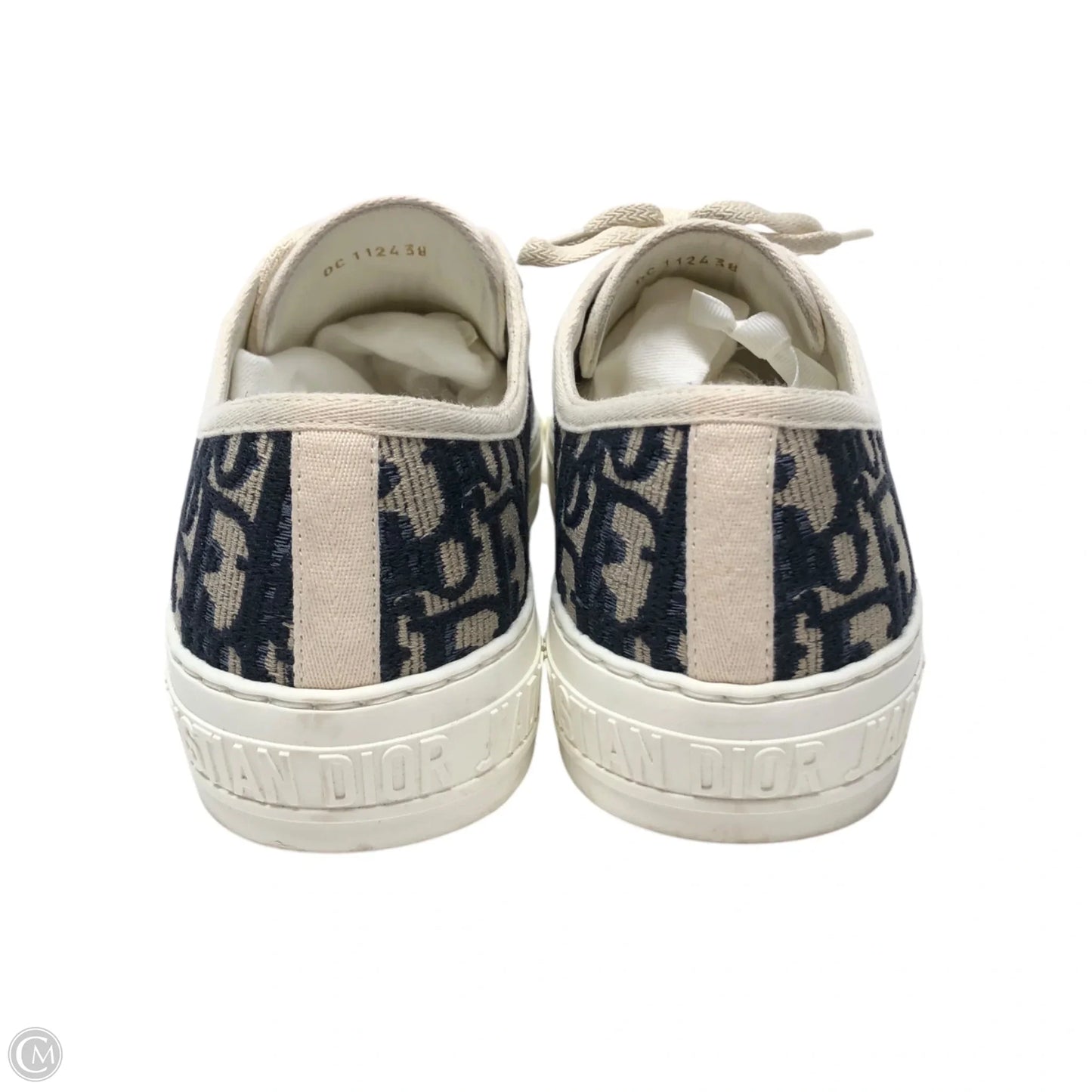 Shoes Luxury Designer By Dior In Blue & White, Size: 8