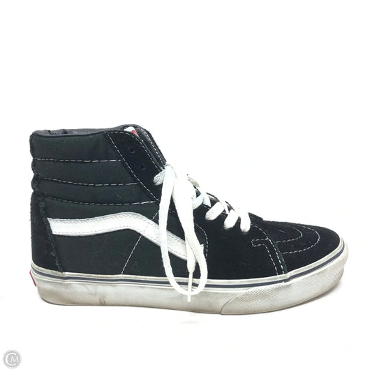 Shoes Sneakers By Vans In Black & White, Size: 7