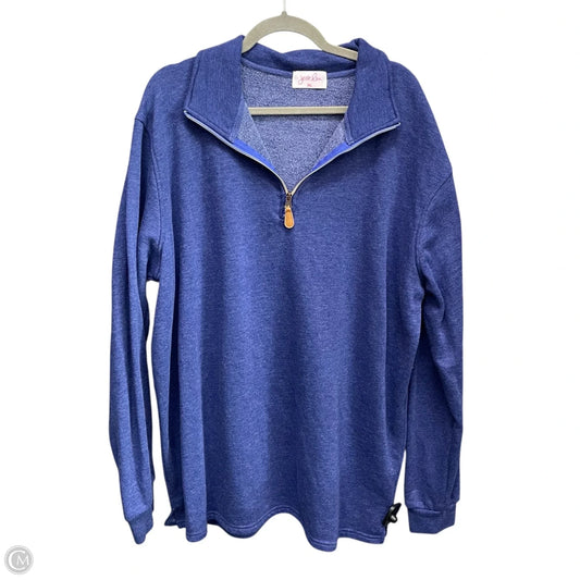 Sweatshirt Collar By Jess Lea In Blue, Size: 3x