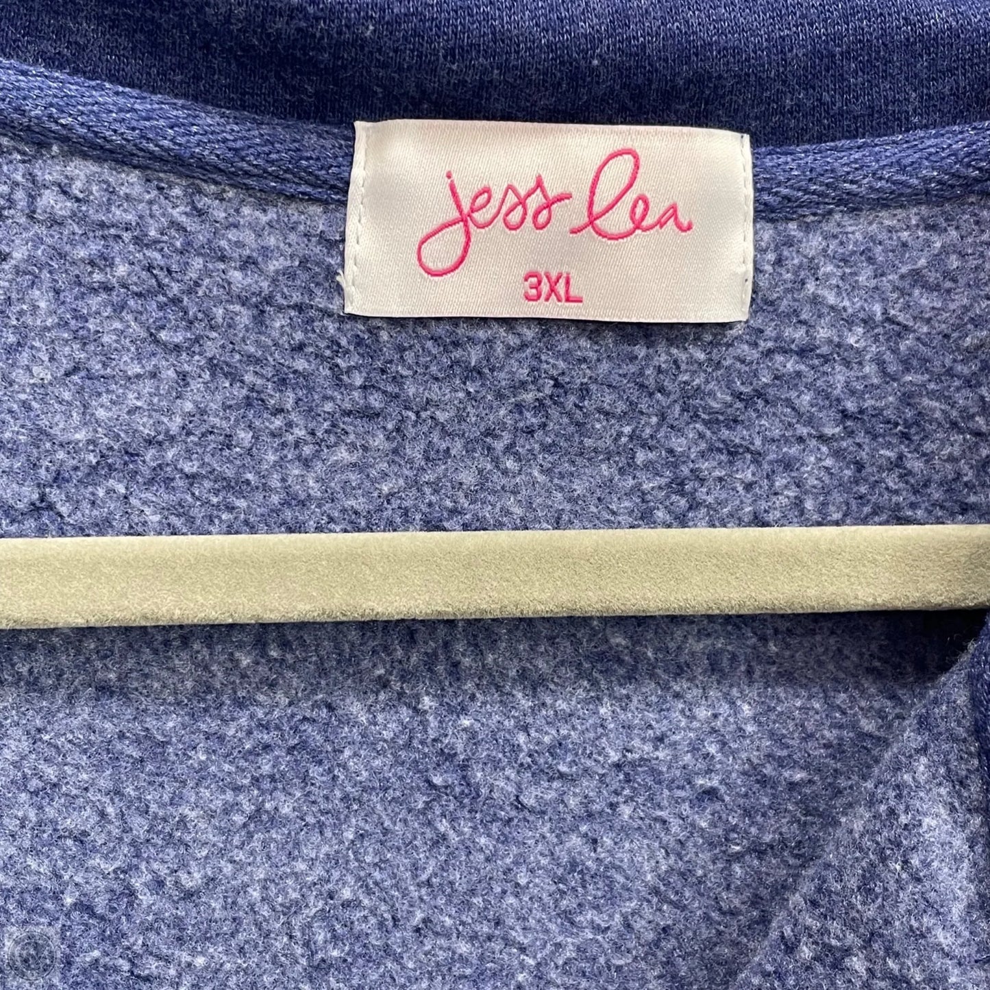 Sweatshirt Collar By Jess Lea In Blue, Size: 3x