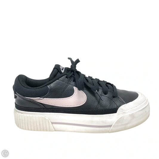 Shoes Sneakers Platform By Nike In Black & White, Size: 6