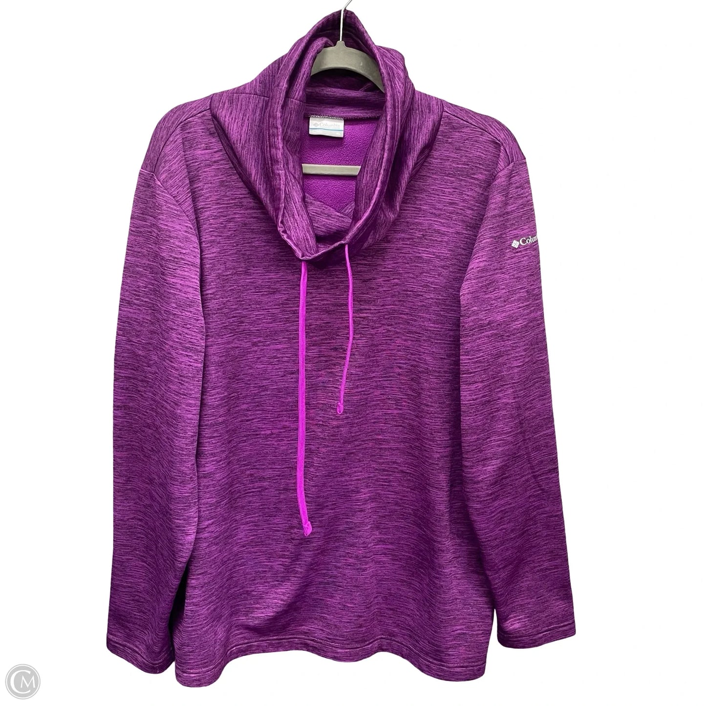 Athletic Sweatshirt Collar By Columbia In Purple, Size: Xl