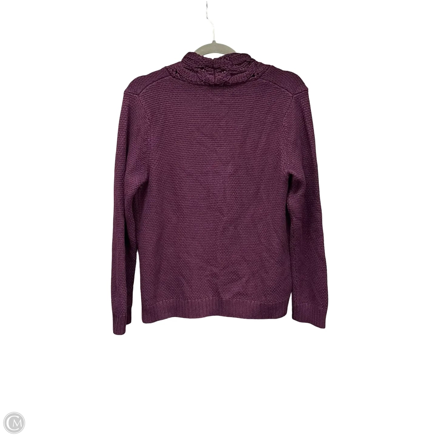 Sweater Cardigan By Talbots In Purple, Size: M