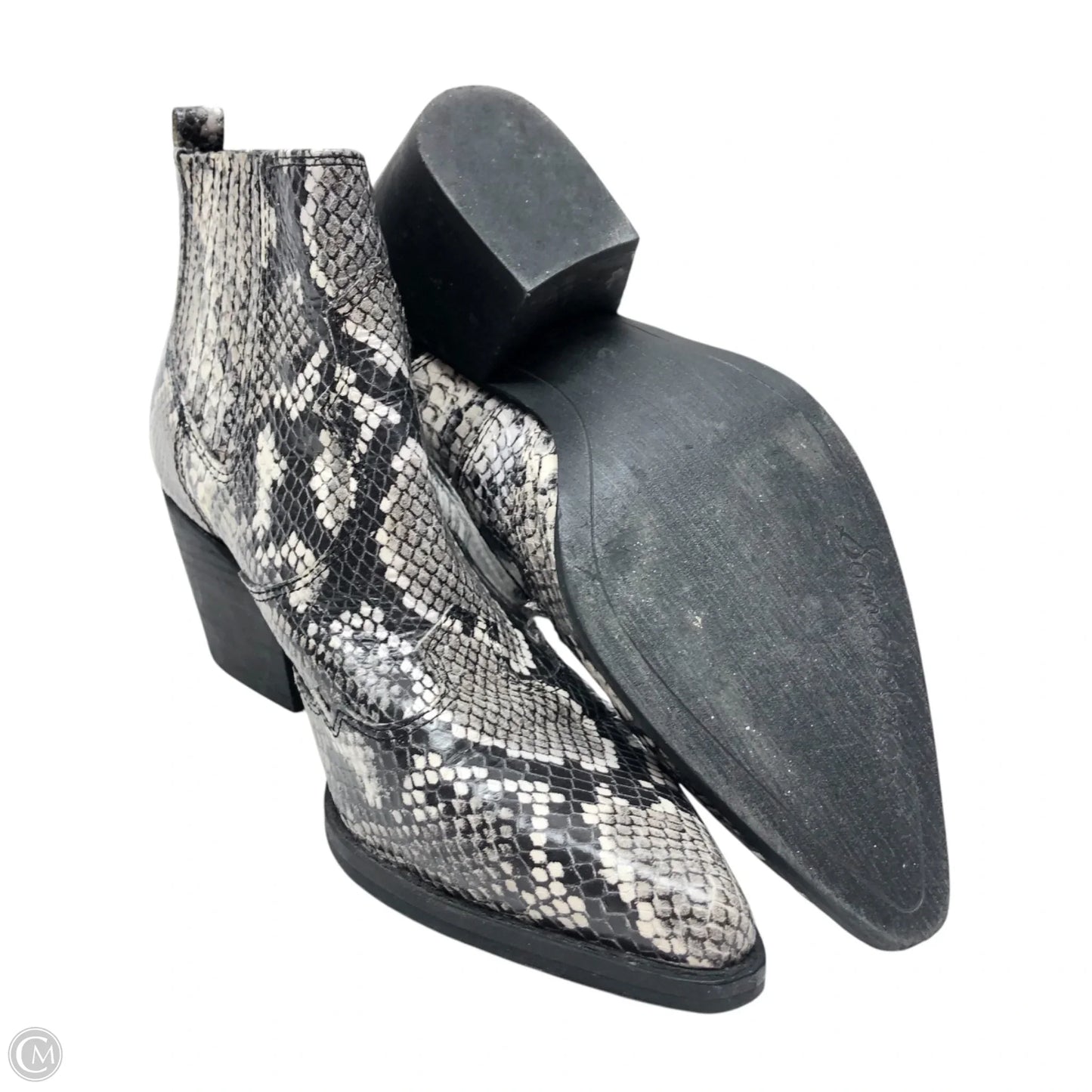 Boots Ankle Heels By Sam Edelman In Snakeskin Print, Size: 6