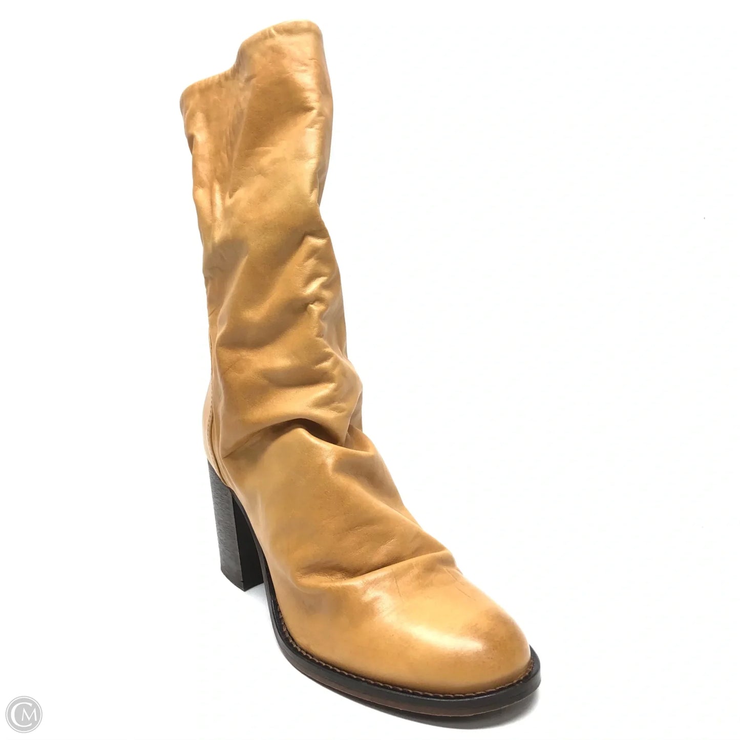 Boots Mid-calf Heels By Free People In Brown, Size: 9.5