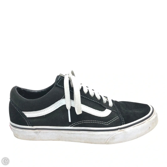 Shoes Sneakers By Vans In Black & White, Size: 10
