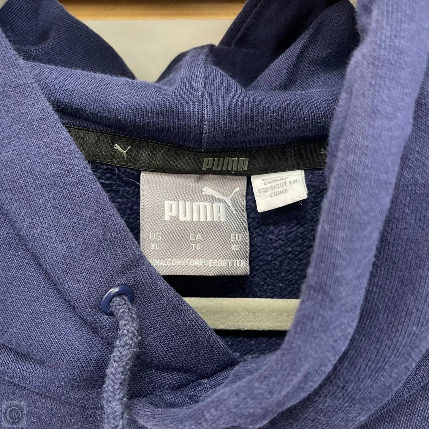 Sweatshirt Hoodie By Puma In Blue, Size: Xl