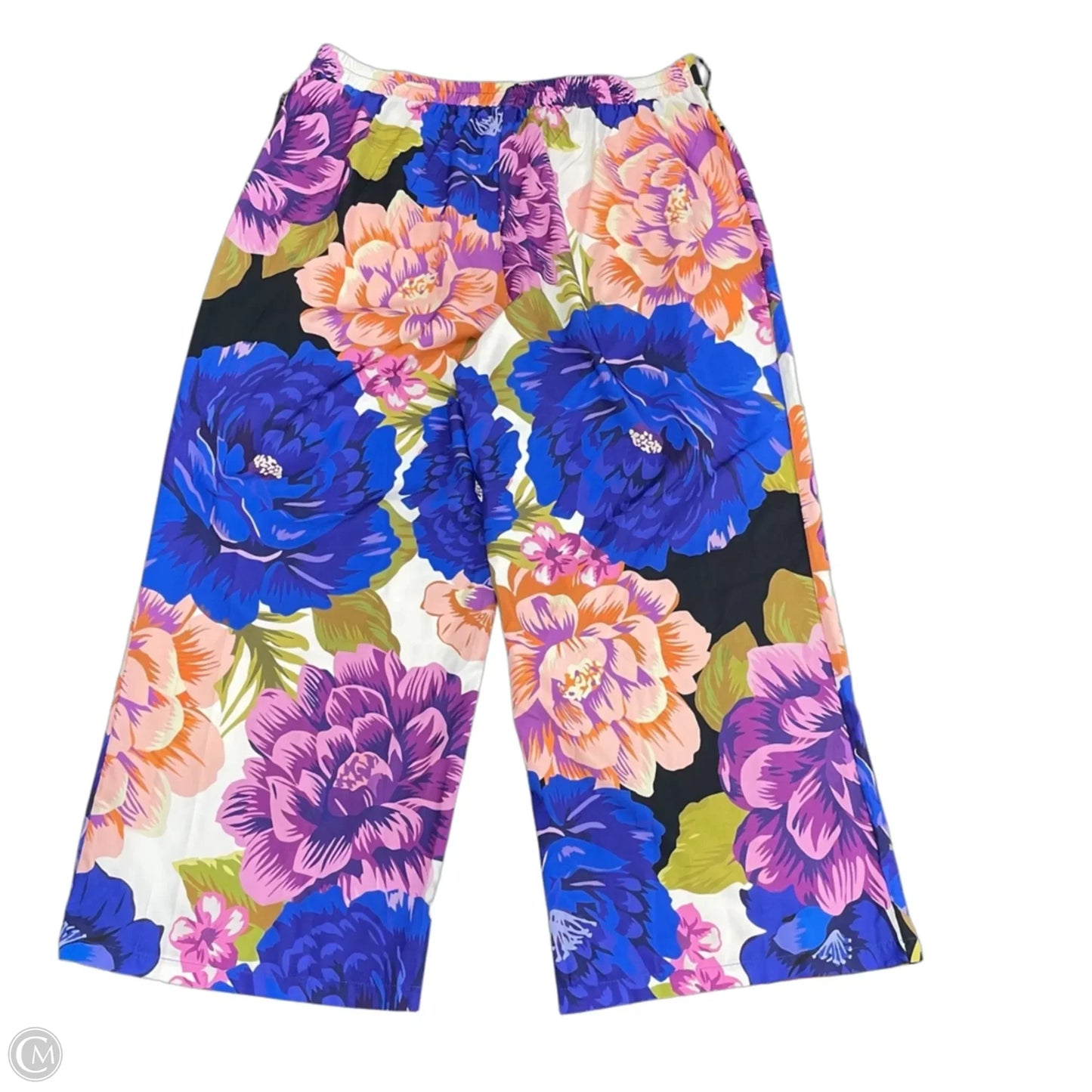 Pants Wide Leg By Shein In Blue & Orange, Size: 2x