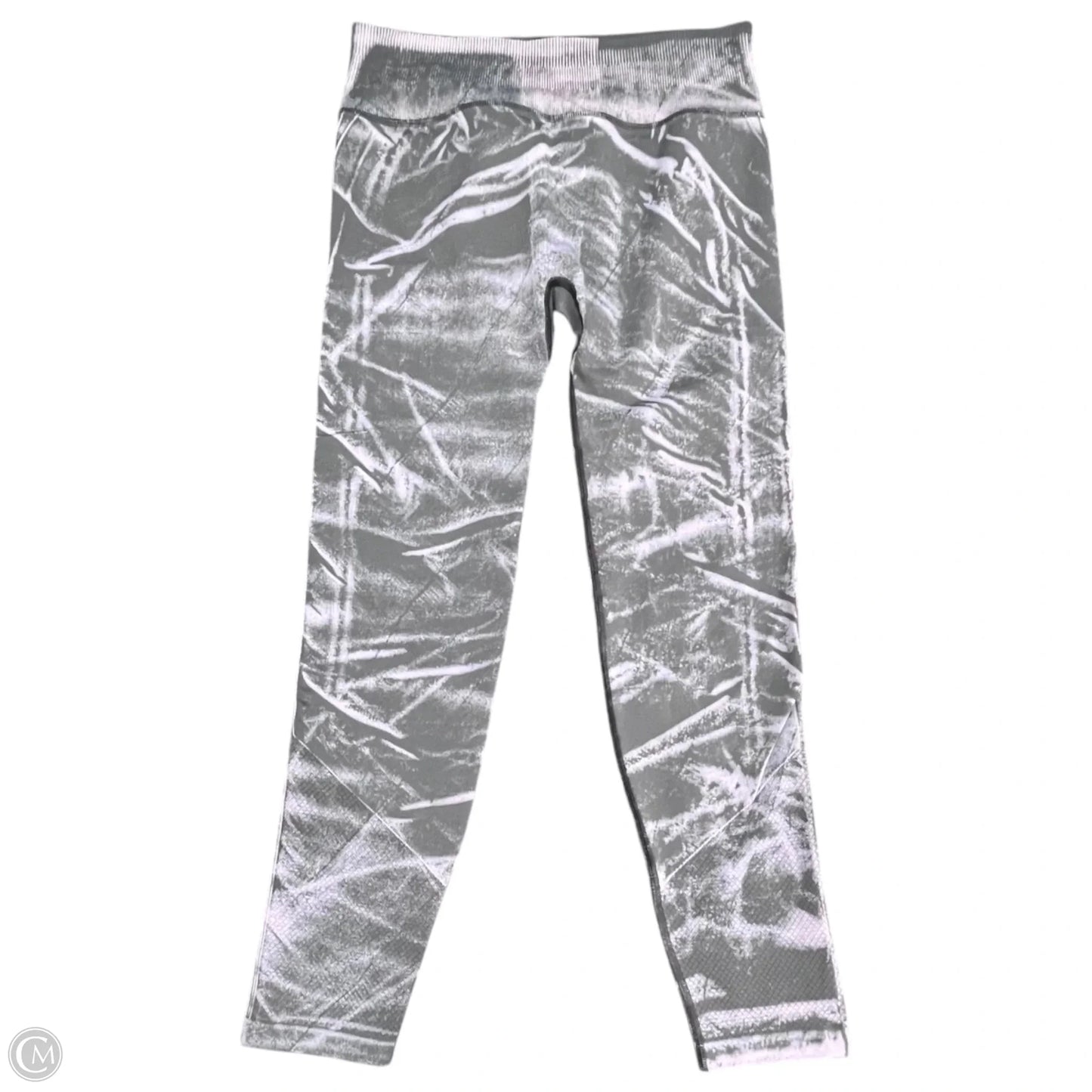 Athletic Leggings By Lululemon In Grey & Purple, Size: 8